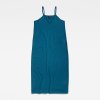 Šaty - Slip dress loose modré