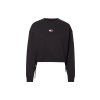 Mikina - TJW BXY CROP BADGE DRAWSTR CREW čierna