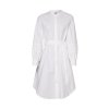 Šaty - ORG COTTON KNEE SHIRT DRESS LS biele