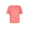 Tričko - RELAXED LINEN OPEN-NK TOP SS oranžové