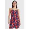 Šaty - TJW PRINTED TIE BACK MINI DRESS červené