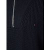 Sveter - HAYANA CABLE ZIP-UP SWEATER modrý