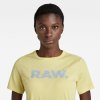 Tričko - RAW. slim r t wmn žlté