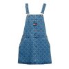 Šaty - DENIM DUNGAREE DRESS CF8011 modré