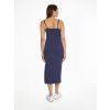 Šaty - TJW STRAPPY BADGE RIB MIDI DRESS modré