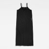 Šaty - Slip dress loose čierne