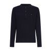 Tričko - CLASSIC HENLEY modré