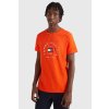 Tričko - HILFIGER FLAG ARCH TEE oranžové