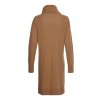 Šaty - SOFTWOOL CABLE ROLL-NK DRESS hnedé