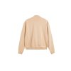 Mikina - RUE 1/4 ZIP GARMENT DYE TIGHT béžová