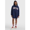 Šaty - TJW COLLEGIATE LOGO HOODIE DRESS modré