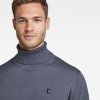Sveter - Premium core turtle knit modrý