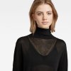 Sveter - Core roll neck knit wmn čierny