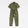 Overal - Army jumpsuit s\s wmn zelený