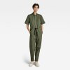 Overal - Army jumpsuit s\s wmn zelený