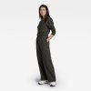 Overal - Wide leg jumpsuit l\s wmn zelený