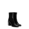 Čižmy - FURLA BLOCK ANKLE BOOT T.80 čierne