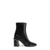 Čižmy - FURLA BLOCK ANKLE BOOT T.80 čierne