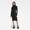 Šaty - Rib slim dress wmn čierne