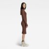 Šaty - Rib slim dress wmn hnedé
