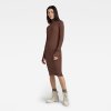 Šaty - Rib slim dress wmn hnedé
