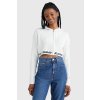 Kardigán - TJW BXY CROP ZIP WAI biely