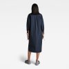 Šaty - Long shirt dress l\s wmn modré
