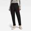 Nohavice - Boyfriend tapered chino wmn čierne