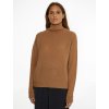 Sveter - SOFTWOOL MOCK-NK SWE hnedý