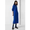 Šaty - WOOL CASH ROLL NK SW modré