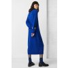 Šaty - WOOL CASH ROLL NK SW modré