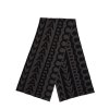 Šál - MONOGRAM KNIT SCARF čierny