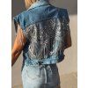 Festivalová denim vesta DREAM