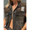 Festivalová denim vesta GODDESS