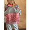 Festivalová oversize denim bunda DAZZLE s třásněmi