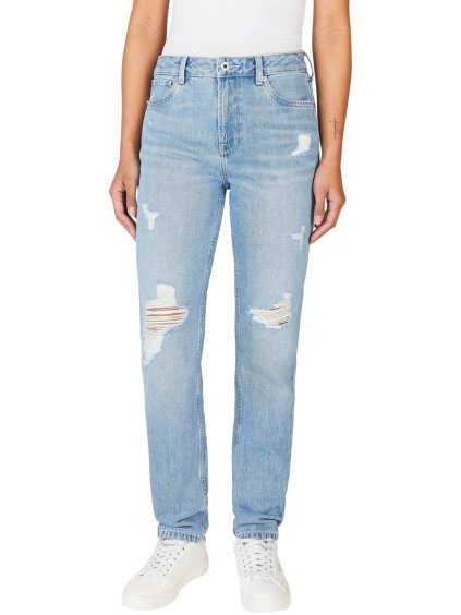 damske dziny pepe jeans tapered jeans hw violet 35 45910