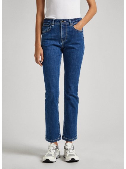 DÁMSKÉ ROVNÉ DŽÍNY S VYSOKÝM PASEM STRAIGHT JEANS HW straight jeans hw 35152