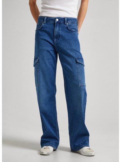 DÁMSKÉ DŽÍNY PPE JEANS loose st jeans hw utility 10 35849