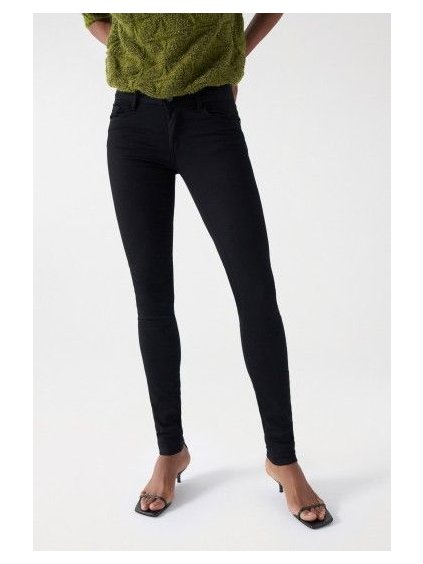 Dámské skinny džíny Wonder Push Up od Salsa Jeans v černém provedení True Black JPG 41d1557f423ff113ff5ff20eab359c99