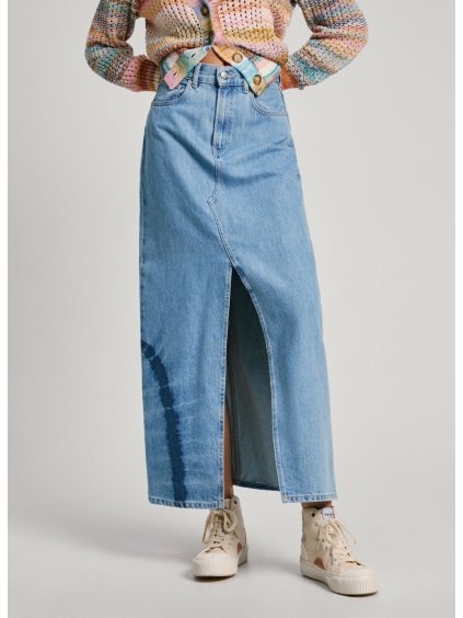 dámské džínová dlouhá sukně pepe jeans PL901133 000 02 MO 66a0a93e367c4 ve velké velikosti