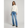 pepe jeans damske dziny s nizkym sedem flare jeans lw embro 43936