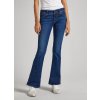 DÁMSKÉ ÚZKÉ DŽÍNY SE ŠIROKÝMI NOHAVICEMI A NÍZKÝM PASEM SLIM FIT FLARE LW PL204596XW5 000 02 MO 658180ed74f99