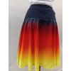 Sukně kolová duhovaná s originálním tiskem