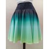 Sukně kolová duhovaná s originálním tiskem