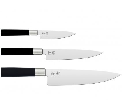 Set nožů 3 ks Chef Wasabi Black, Kai