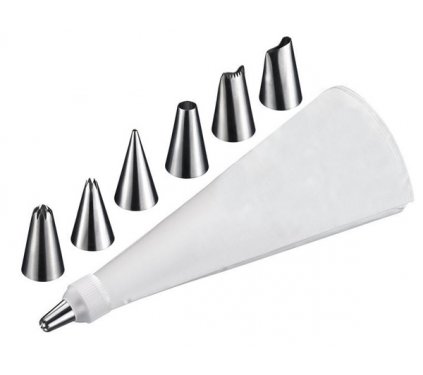 Set zdobícího sáčku a 5 nerezových trubiček Maxi, Westmark