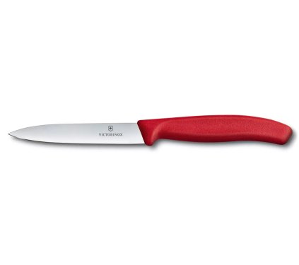 Nůž na zeleninu 10 červený Swiss Classic, Victorinox