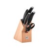 Set nožů 4 ks v bloku + nůžky Five star, Zwilling