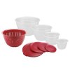 Set 4 mís s víkem a cedníku Olympia červená, Westmark