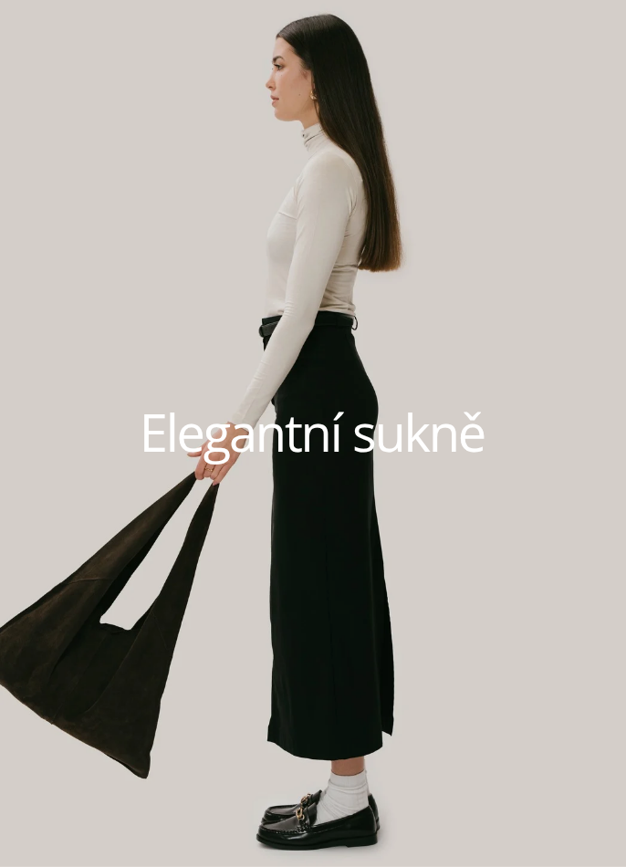 Elegantní midi sukně GRACE - černá